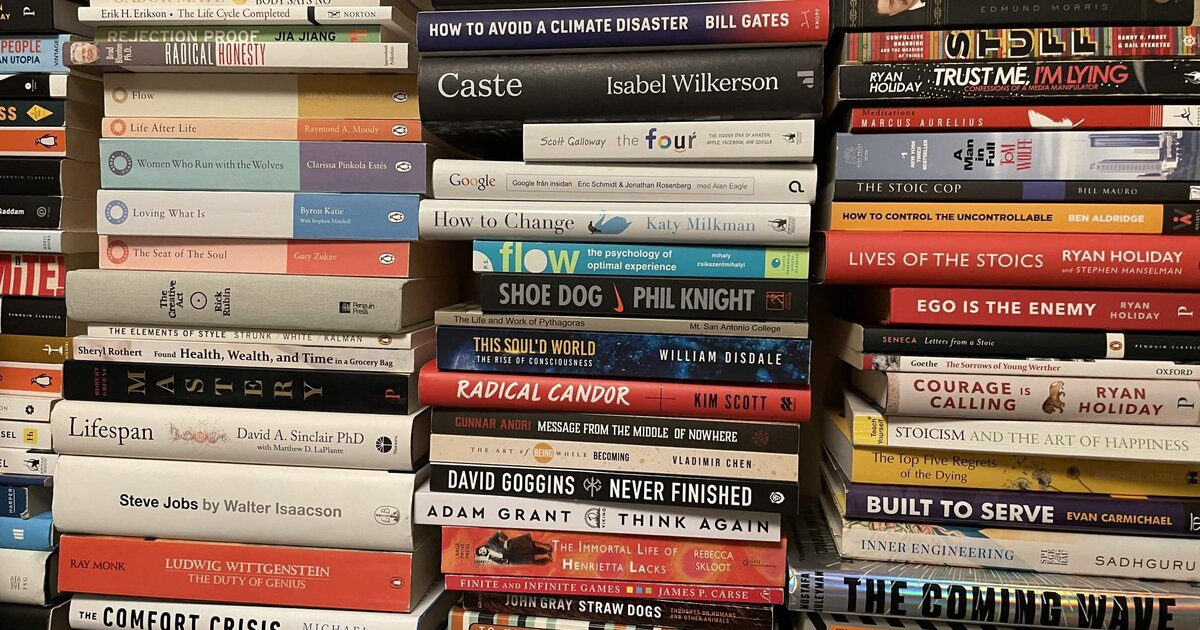 BookLab bookshelf — a decade of curated nonfiction